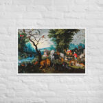 The Entry of the Animals into Noah's Ark - Framed poster