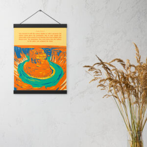 Vibrant Christian poster - Psalm 104:6-8 landscape.