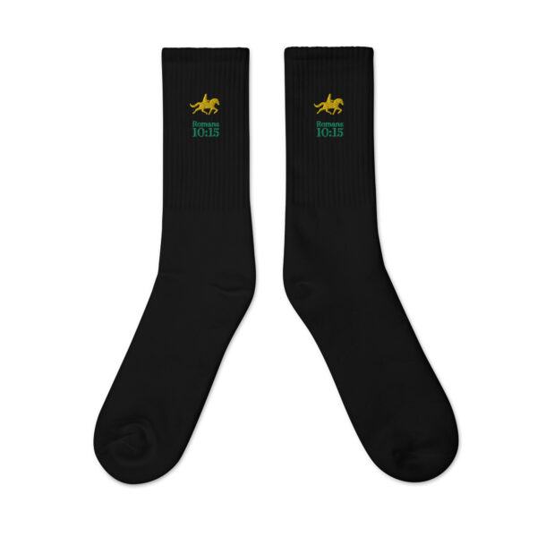 Christian Socks - Romans 10:15 Bible Verse - Buy Now